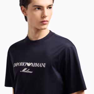 AX Armani Exchange Embroidered Jersey-Lyocell T-Shirt – Export Stock Lot